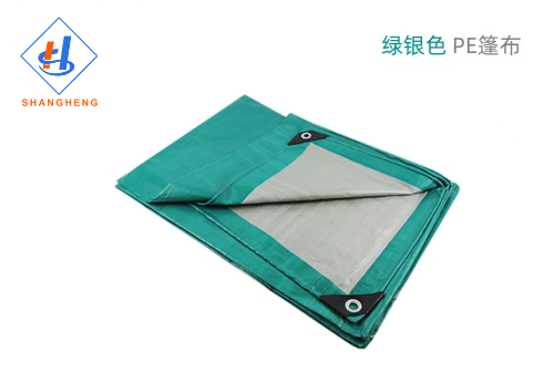 綠銀色PE防水篷布